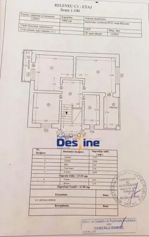 Vilă D+P+1+M 6 camere 180 m utili 1000 mp teren utiliăți, Lidl Bucium - imagine 17