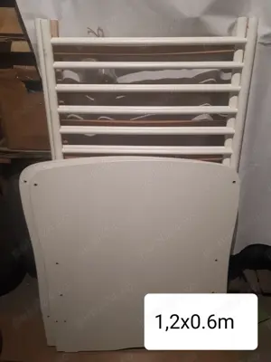 Patut copil, cu saltea , aproape nou,0,6x1,2m si carucior pliabil