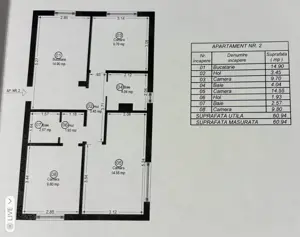 Apartament  3 camere, parter, zona Lipovei, direct de la proprietar