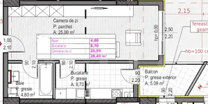 Apartament cu 1 camera + bucatarie inchisa, Soporului – aproape de Iulius Mall