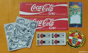 7 abțibilduri Coca Cola, diverse 