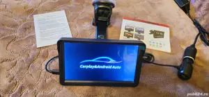 Sistem multimedia CarPlay Android Auto cu navigație Waze, Maps, YouTube, Spotify