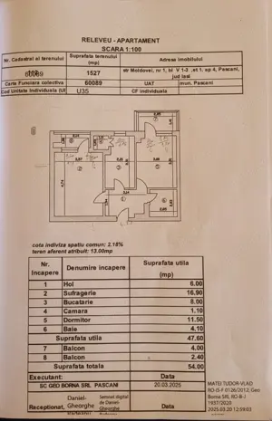 Vând apartament 2 camere 54 metri patrati zonă ultracentrală Pașcani - imagine 2