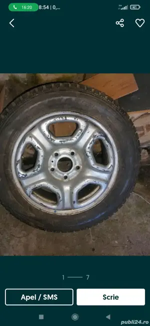 Roata rezerva Dacia Duster Nissan Qashqai model Fidji