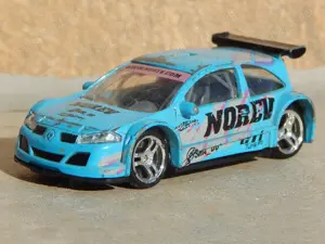 Macheta masina curse Renault Megane II Trophy Norev 2005 sc 1:64 uzat