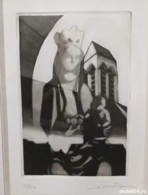 Veche litografie semnată in ediție limitată 