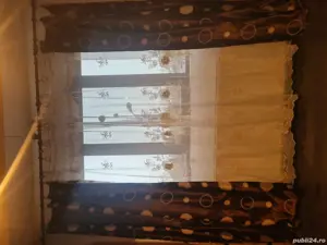 2 perdele cu tot cu draperii gata cusute  - imagine 4