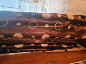 2 perdele cu tot cu draperii gata cusute  - imagine 2
