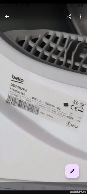 Uscator rufe Beko - imagine 3