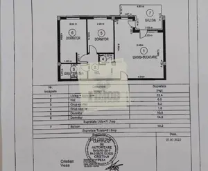 Apartament 3 camere loc parcare zona Selimbar - imagine 13