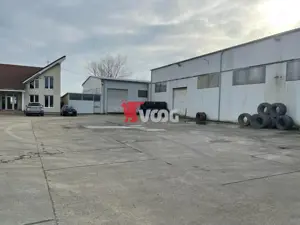 Hala de productie, platforma betonata si cladire de birouri