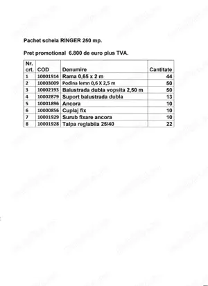 Oferta pachet schela RINGER 250 mp - imagine 2