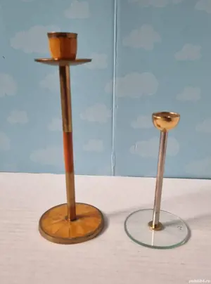 Lot sfeșnice din bronz - imagine 5