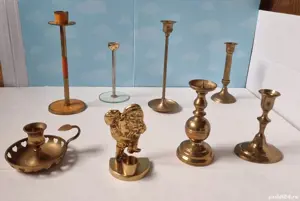 Lot sfeșnice din bronz - imagine 1