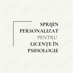 Sprijin pentru redactarea lucrărilor de licență în Psihologie