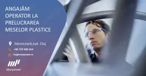 Angajăm Operator la prelucrarea maselor plastice 