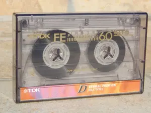 Caseta audio TDK Ferric 60 IEC I Type 1 inregistrata cu cutie