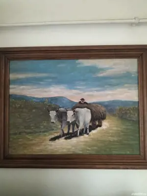 tablou caru cu boii.