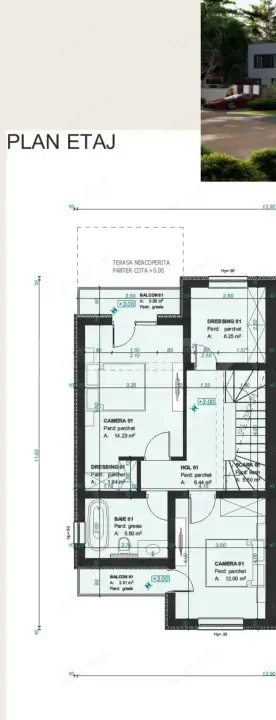 Duplex cu 3 camere de Vânzare în Sânandrei  - imagine 2