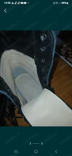 Vând bocanci piele cu bombeu metalic ,mărimea 41. - imagine 4