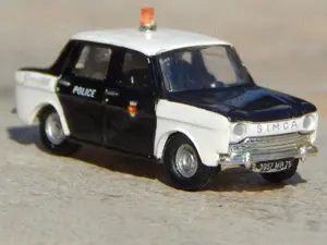 Macheta masina de politie Simca 1000 Norev Franta scara 1:86