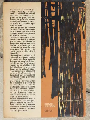 Tara invaluita in parfumul rasinilor Arkady Fiedler Stiintifica 1964 - imagine 3