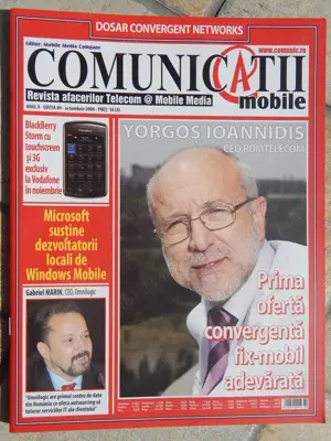 Revista Comunicatii Mobile editia 89 oct. 2008 afaceri telecomunicatii