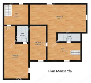 Casa cu 6 camere si 961 mp teren in zona Trei Stejari din Sibiu - imagine 4