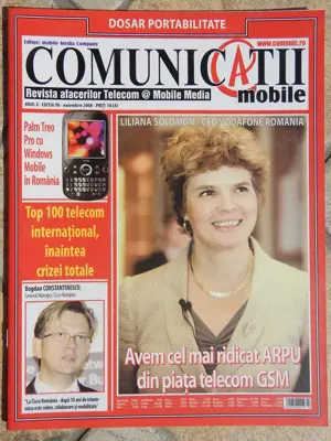 Revista Comunicatii Mobile editia 90 nov. 2008 afaceri telecomunicatii