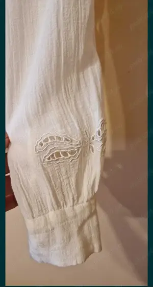 Camasa brodata , din pinza topita  - imagine 3