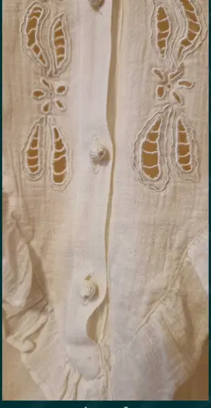 Camasa brodata , din pinza topita  - imagine 4