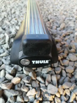 Set 2 bare transversale Thule, otel, sistem prindere antifurt, Skoda