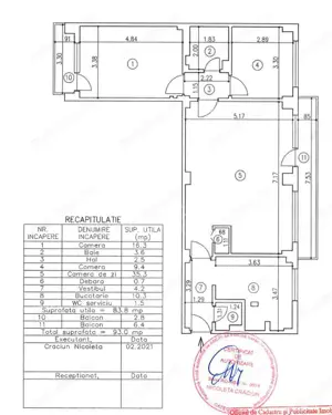 Apartament spatios 4 camere -  zona Stefan cel Mare - Lizeanu - imagine 15