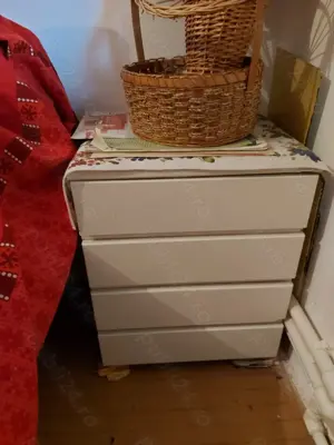 Paturi metal pentru 1 și 2 persoane, raft, comoda - imagine 4