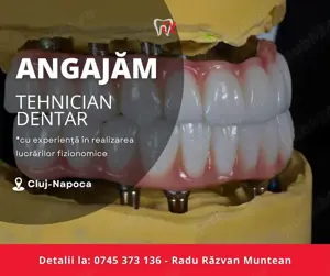 Angajăm tehnician dentar