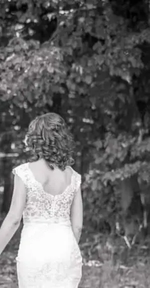 Rochie de mireasa  dantela naturala - imagine 2