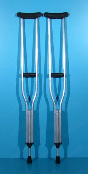 Carje cu sprijin subaxilar L aluminiu  - imagine 3