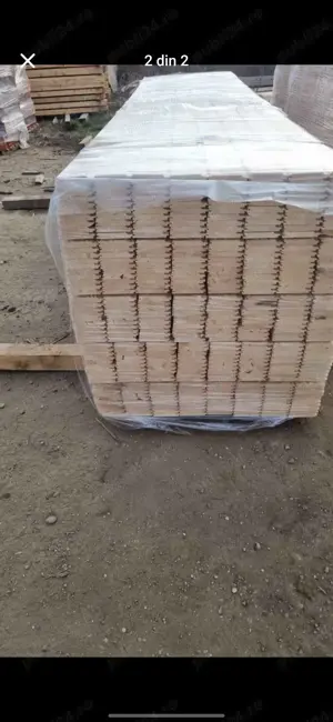 Cherestea   lambriu   lăturoaie la palet pentru foc