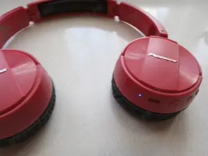 Căști Bluetooth fără fir cu microfon, Pioneer SE-MJ553BT-R - imagine 2