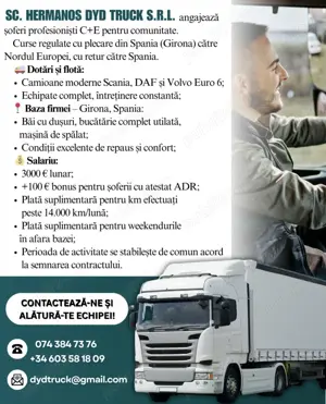 Șofer C+E pentru comunitate   salariu atractiv și condiții excelente! - imagine 4