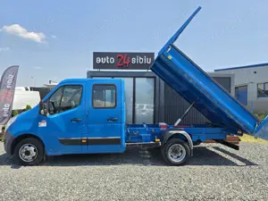 Renault Master 6 loc.cab.dubla,bena basculabila 3.2m. 2018.