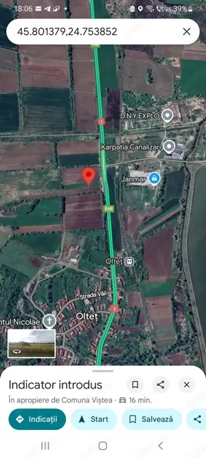 Vsnd teren la DN1, Brasov-Sibiu, Oltet, extravilan . 2700 mp - imagine 2