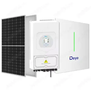 Sistem Fotovoltaic 6 KW DEYE Monofazic Hibrid cu Acumulator 5kw LFP (montaj inclus)