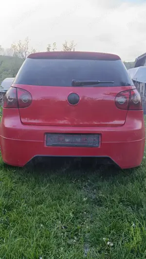 Bara spate (partea inferioara) VW Golf 5, rosu, Aftermarket  - imagine 4