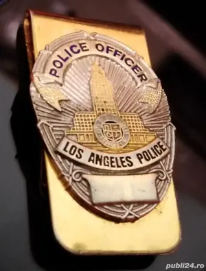 Clemă Clips vintage poliția L.A.P.D. pentru bancnote 