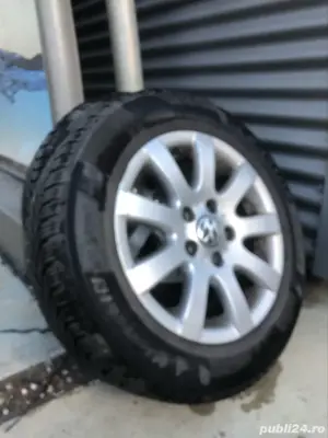 Roti Jante Aliaj Volkswagen + Anvelope Iarna Michelin Alpin 6 2023 - 195/65 R15 - imagine 7