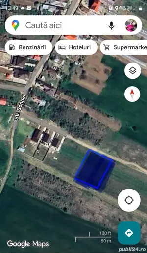 Teren 1.377 mp, deschidere 30 ml, puț forat, gard, Popești Mihăilești - imagine 2