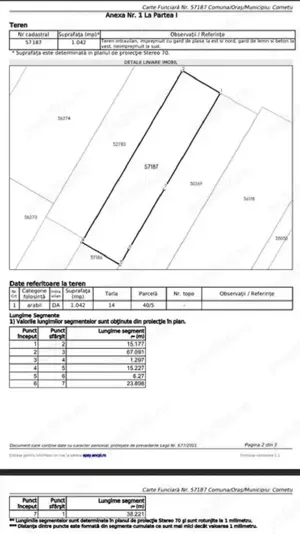 Teren 1000 mp Cornetu, Bragadiru 15Km Piata Unirii, 1Km A0, utilitati - imagine 8