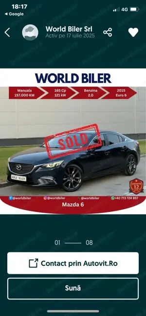 Oglindă dreapta mzda 6 an 2016 - imagine 2