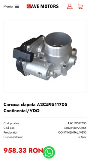 Clapeta control,admisie aer AUDI A5 Sportback (8TA) (2007 - 2017) - imagine 3